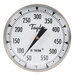 A close up of a Taylor 8220J dial thermometer with a white background.
