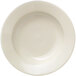 A Libbey Porcelana white porcelain pasta bowl with a white rim.