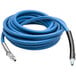 A coiled blue T&S replacement hose with a silver tip.