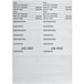 A white paper with black text labeled "CaterGator Preparation Adhesive Label Sheets"