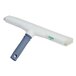 A white and green Unger Ergo Tile Squeegee with a grey handle.