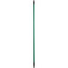 A long green pole with a black tip.