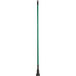 A long green Lavex metal mop handle.