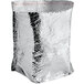A silver foil bag with bubble wrap inside.