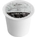 A white box of Ellis Natural Decaf Coffee Single Serve Cups with a black and white label.