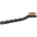 A black Lavex toothbrush style brush with brass bristles.