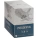 A box of 24 Ellis Presidential Coffee single serve cups with a picture of an eagle on it.