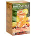 A box of Bigelow Botanicals Peach Lemonade Acai Cold Water Infusion Tea Bags on a counter.