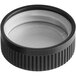 A black and white 38/400 plastic cap with a black rim.