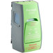A green and white Honeywell Fendall 2000 emergency eye wash machine.