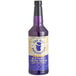 A purple bottle with a white label that says "Blue Butterfly Pea Flower Concentrate"