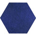 A blue hexagon-shaped Versare SoundSorb acoustic panel.