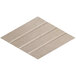 A beige Versare SoundSorb rhomboid acoustic tile with left beveled edges.