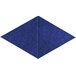 A blue diamond-shaped Versare SoundSorb acoustic panel.