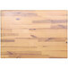 An Elite Global Solutions faux wood rectangular riser on a wood surface with a white border.