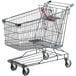 A gray Regency Supermarket shopping cart with wheels and a handle.
