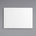 A white rectangular 1/4 sheet cake pad with a gray border.