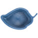 A blue polyethylene bowl with a handle.
