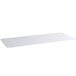 A clear rectangular PVC shelf liner.