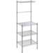 A Regency chrome wire shelving kit with 4 shelves.