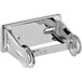 An American Specialties, Inc. chrome surface-mounted single roll toilet tissue holder with a handle.