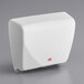 An American Specialties, Inc. white surface-mounted compact hand dryer.