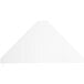 A white triangle shaped PVC shelf liner.