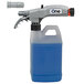 A DEMA One Basic Dual Fill Rinse spray gun with a blue container.