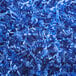 A pile of Spring-Fill Royal Blue Crinkle Cut paper shred.