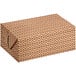 A brown and white rectangular box with a pattern on it.