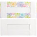A white rectangular 2-piece Spring Print Candy Box with colorful flowers on it.