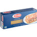 A blue box of Barilla Wavy Lasagna Noodles.