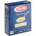 A blue box of Barilla Pastina pasta on a white background.