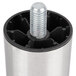 A stainless steel metal cylinder with a screw on one end.