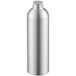 A silver aluminum bottle with a lid.