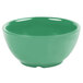 A Diamond Mardi Gras rainforest green melamine bowl.