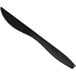 A black Solo Impress heavy weight plastic knife with a black handle.