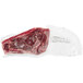 A piece of TenderBison bone-in bison New York strip steak in a plastic bag.