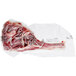 A TenderBison Bone-In Bison Tomahawk Ribeye Steak in a plastic bag.