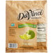 A DaVinci Gourmet bag of sweetened lime cocktail mixer with a label.
