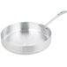 A Vollrath Wear-Ever aluminum saute pan with a chrome plated handle.