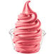 Dole Soft Serve Pomegranate frozen yogurt in a cup.
