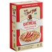 A Bob's Red Mill box of gluten-free oatmeal packets with a bowl of apple cinnamon oatmeal.
