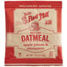 A red and white package of Bob's Red Mill gluten-free instant oatmeal with apples and cinnamon.