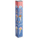 A blue box of JOY jacketed cake ice cream cones with red and white striped design.