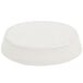 A white oval baker dish with a lid.