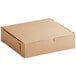A brown cardboard box with a lid.