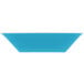 A blue rectangular GET Seabreeze melamine bowl with white edges.