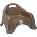 A white Koala Kare brown plastic booster seat with a handle.