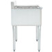 An Eagle Group stainless steel underbar ice bin with legs.